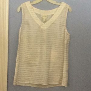 Sleeveless linen top NWT